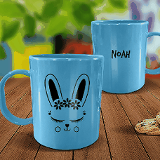 Bunny Face Plastic Mug