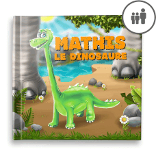 "Le Dinosaure" - Livre d'histoire Personnalisée - FR|CA-FR